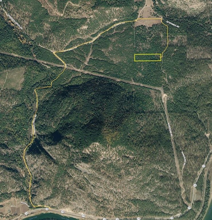Road Access Outlined