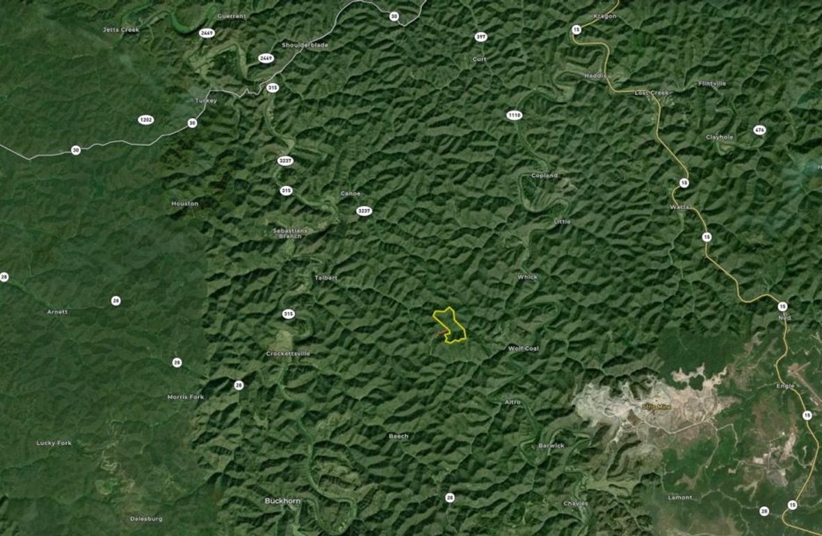 031 Breathitt 165 Land ID map zoomed out