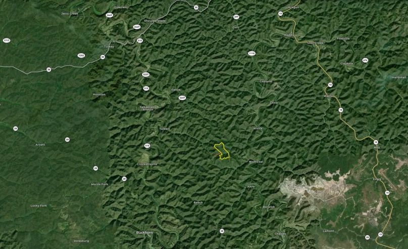031 Breathitt 165 Land ID map zoomed out