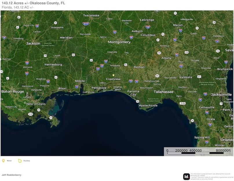 Extended Aerial #2 - 143.12 Acres Okaloosa, FL