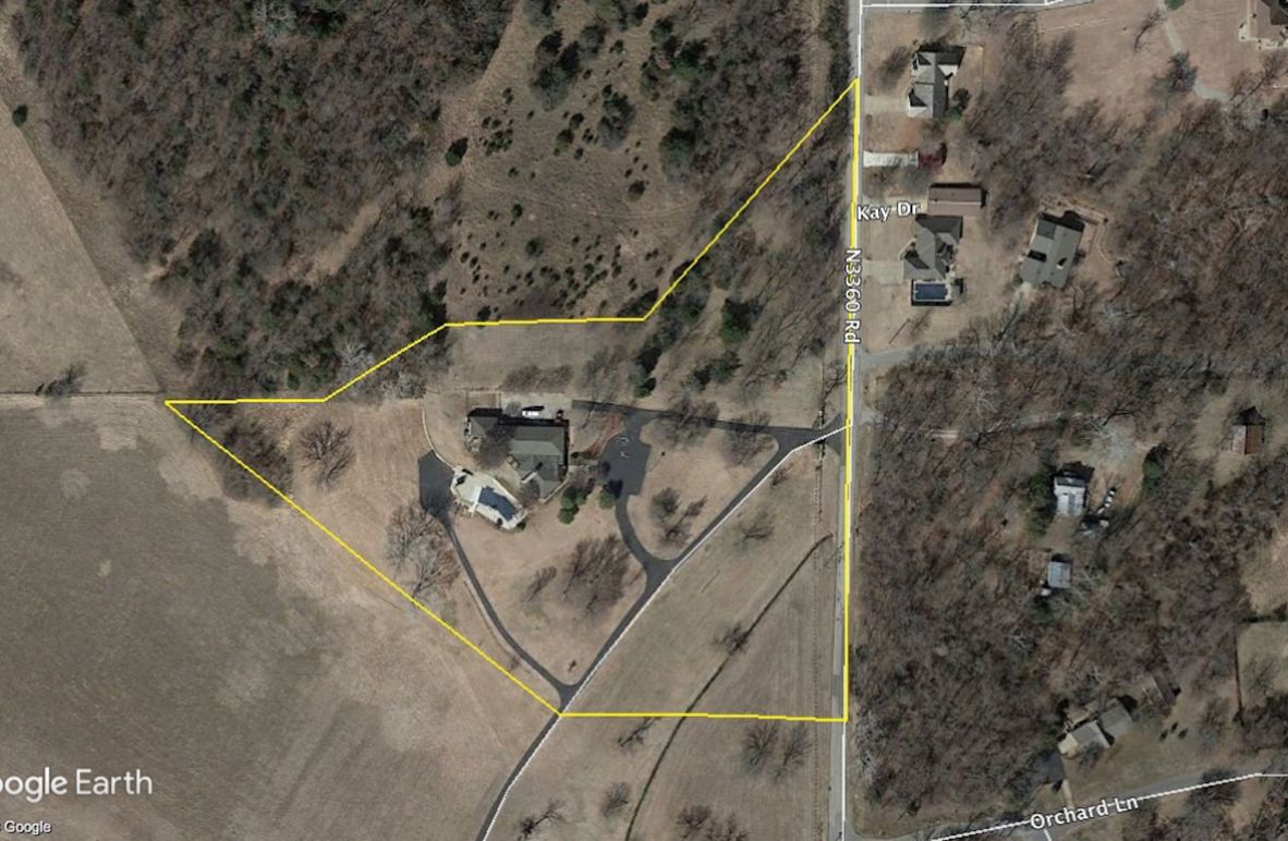 Poncacityok home-evans house aerial