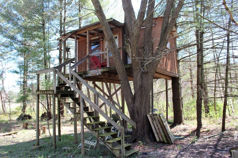 005 the elevated tree house, ready for an overnight adventure
