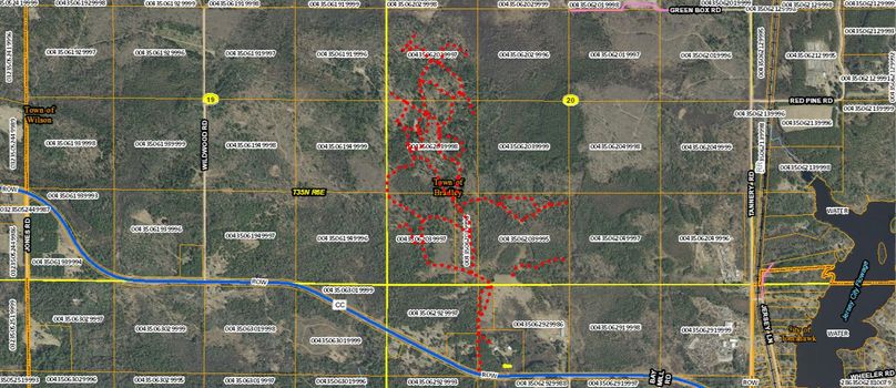 Trail map within the borders
