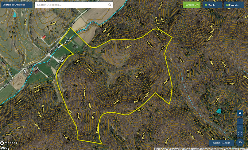 037 morgan 58 mapright aerial zoomed in with contour lines
