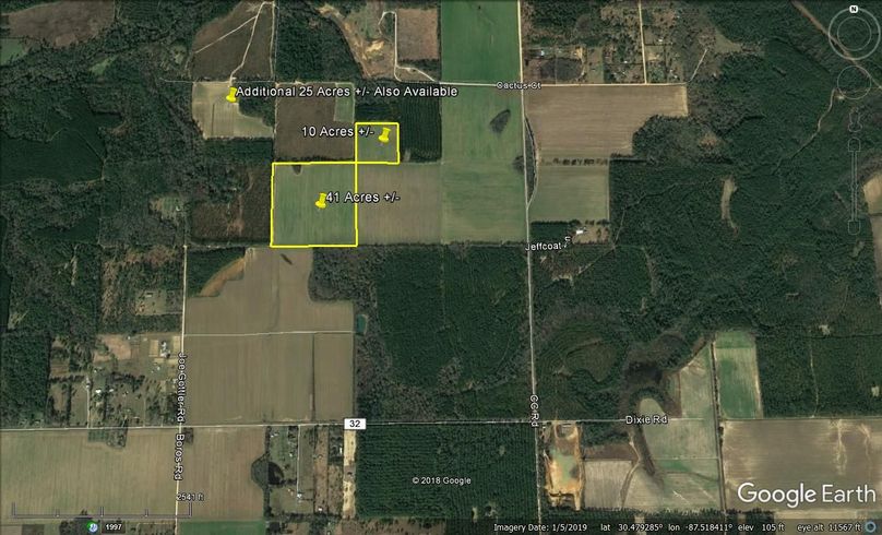 Aerial 11 approx. 51 acres baldwin county, al