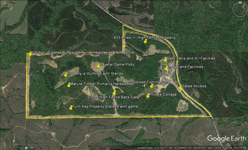 Aerial 6 approx. 433 acres russell county, al