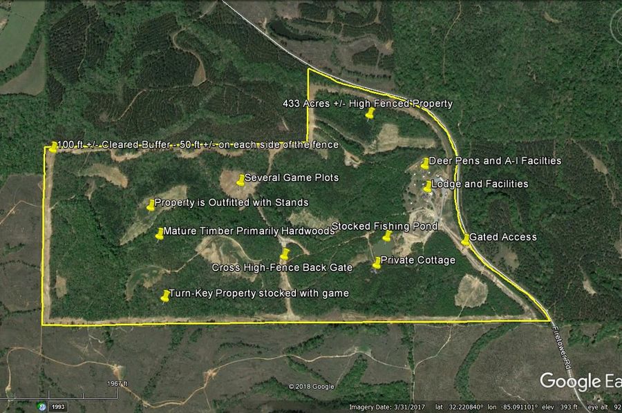 Aerial 6 approx. 433 acres russell county, al