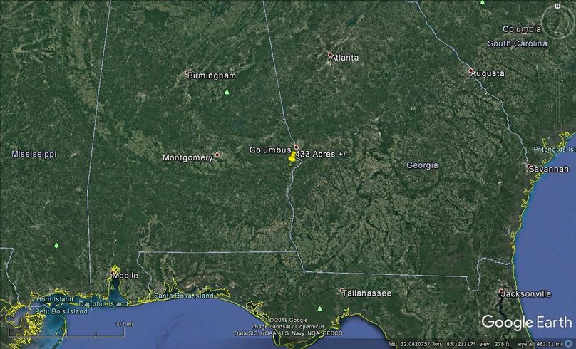 Aerial 8 approx. 433 acres russell county, al