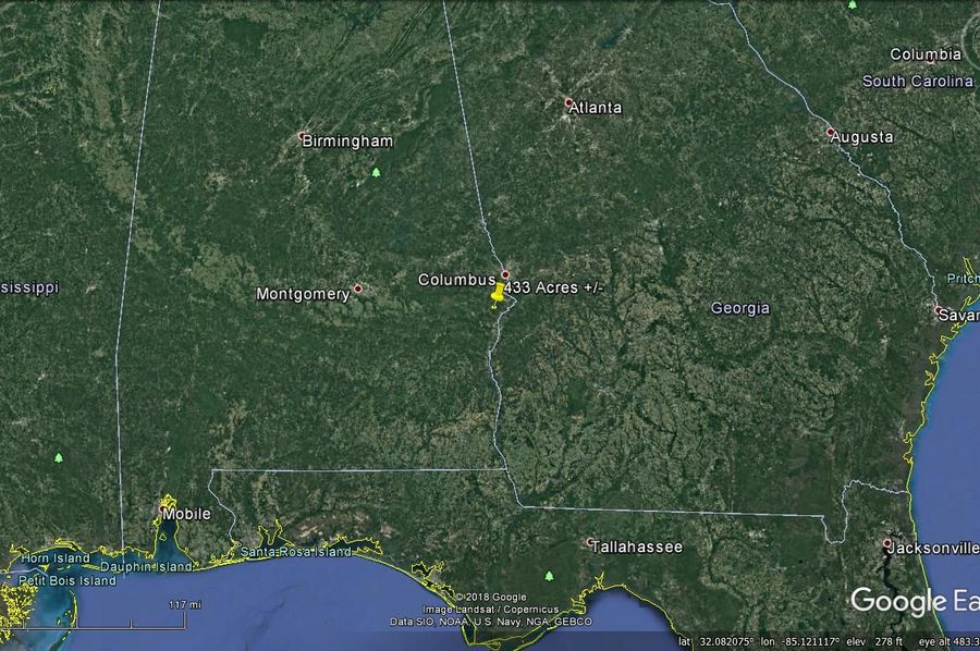 Aerial 8 approx. 433 acres russell county, al