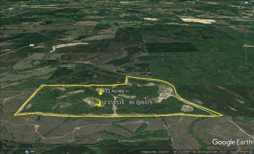 Aerial 2 approx. 433 acres russell county, al