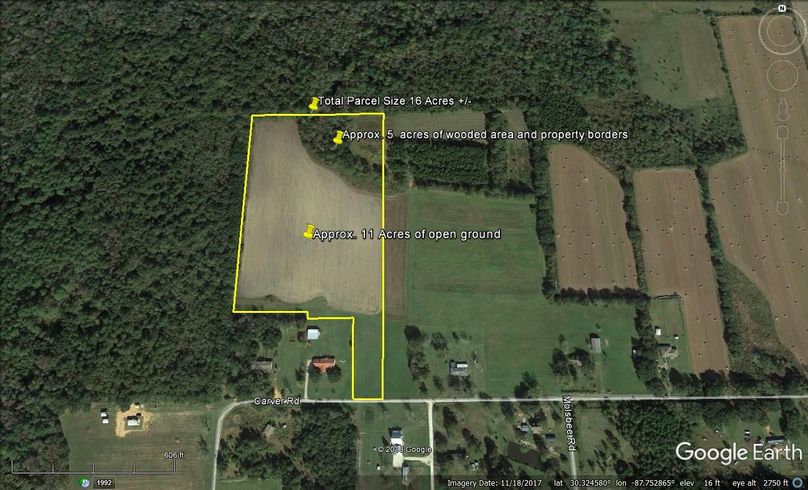 Aerial 6 approx. 16 acres baldwin county, al