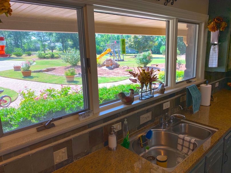 017 - large windows offering a great view out the front of the house