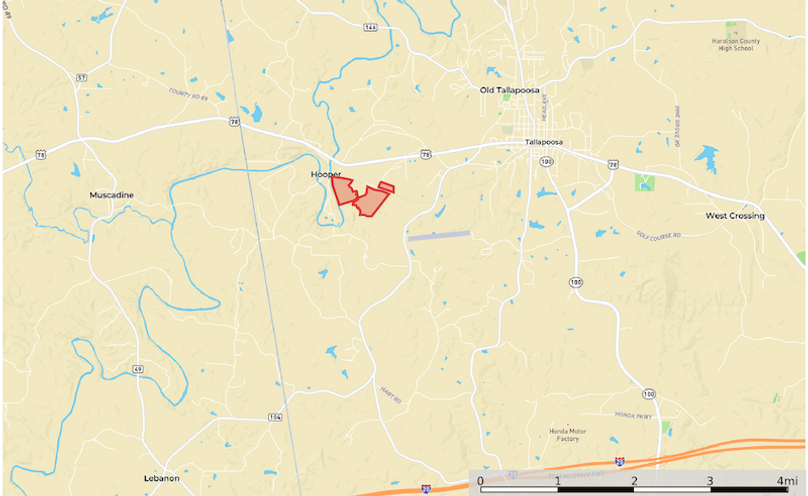 Location1 Map - Haralson Wood