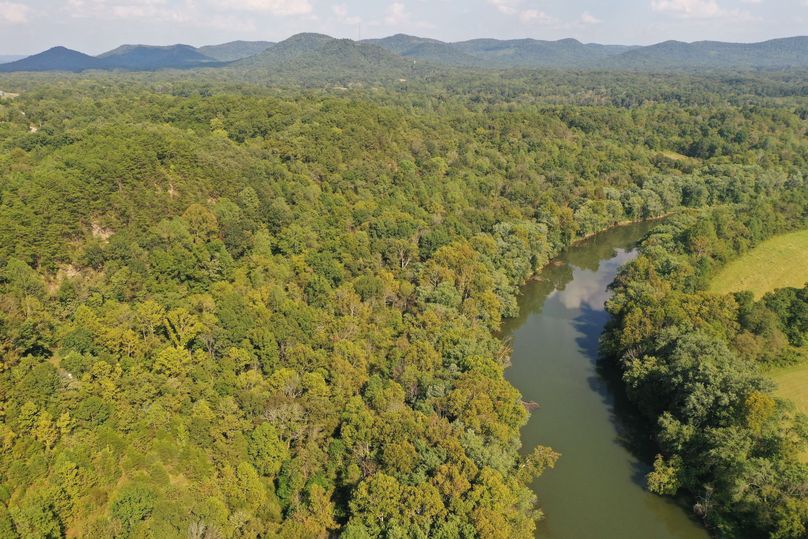001 drone shot from the southwest portion of the property looking east along the kentucky river and south boundary