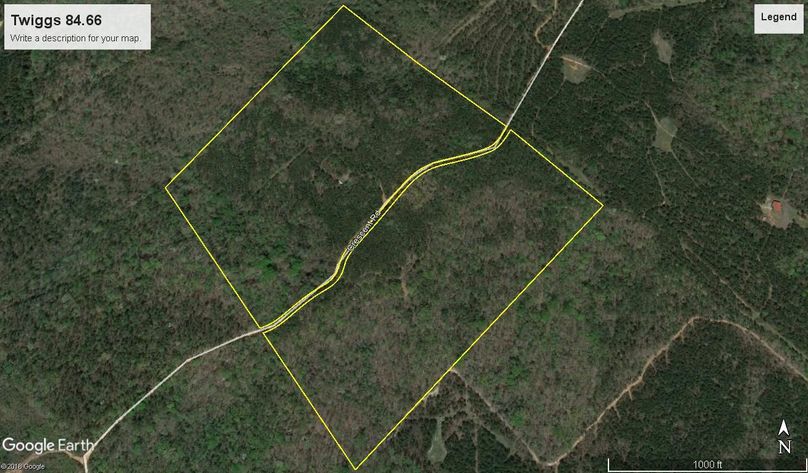 Twiggs 84.66 acres map