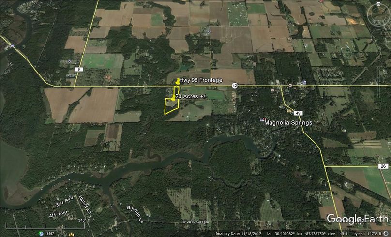 Aerial 7 approx. 20 acres baldwin county, al
