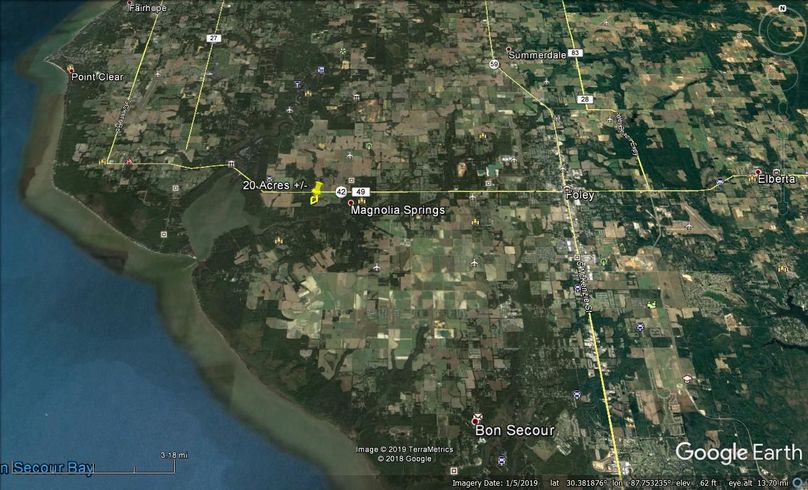Aerial 8 approx. 20 acres baldwin county, al