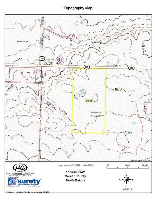 Mercer co 77.7 topo map