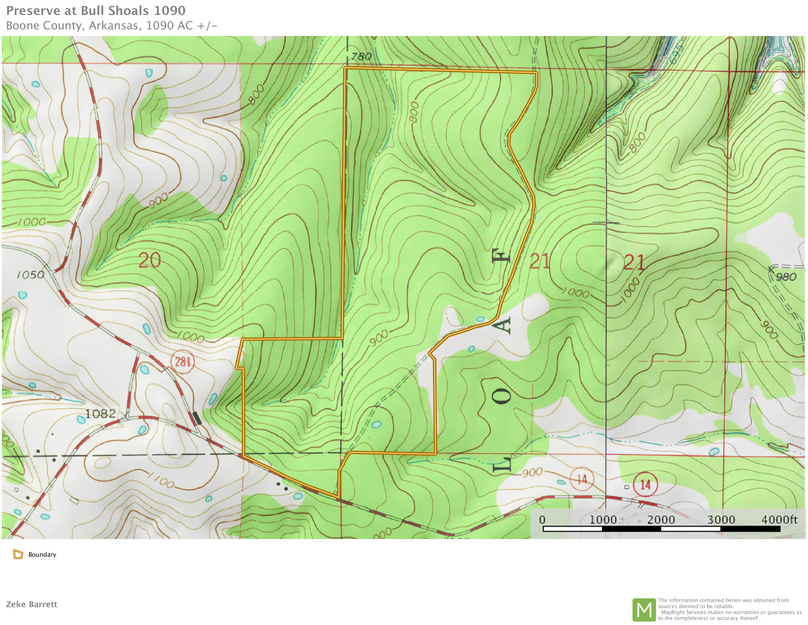 Preserve tract d topo