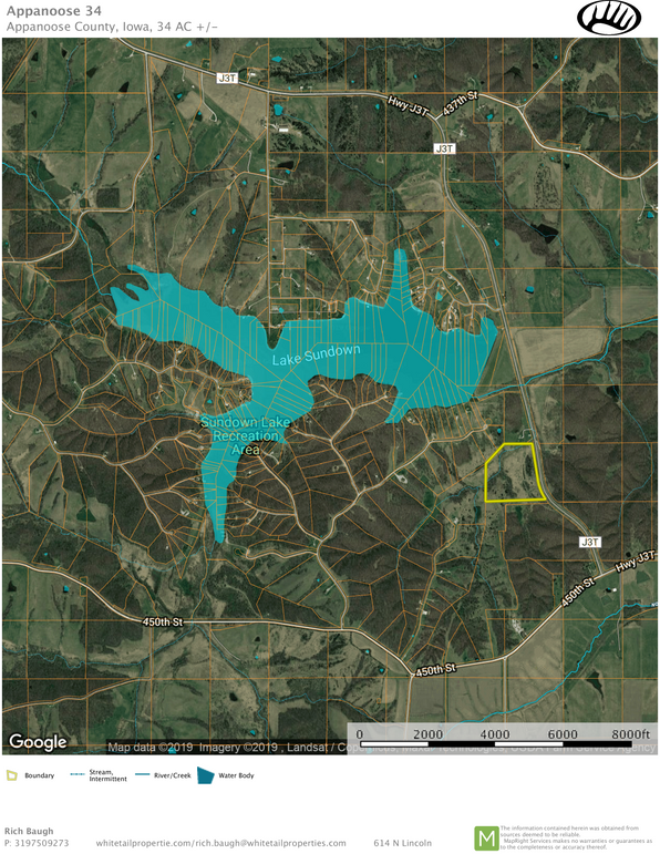 Appanoose 34 with lake sundown