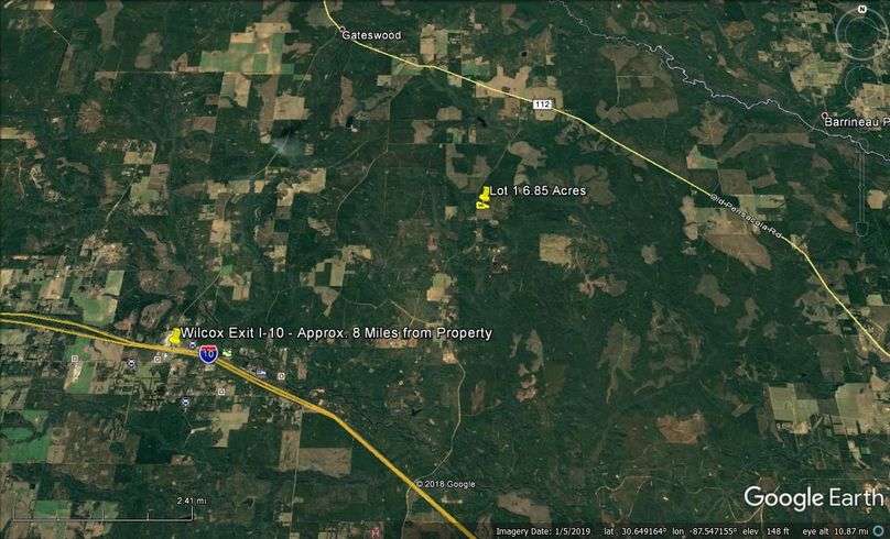 Zaerial 6 lot 1 6.85 acres baldwin county, al