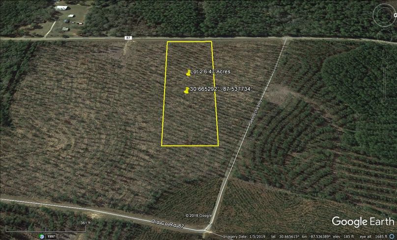 Zaerial 5 lot 2 6.47 acres baldwin county, al