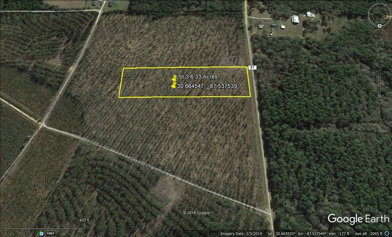 Zaerial 4 lot 3 6.33 acres baldwin county, al