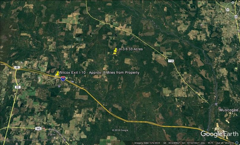 Zaerial 6 lot 3 6.33 acres baldwin county, al