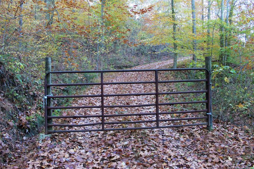 003 gated entrance at the blacktop county road