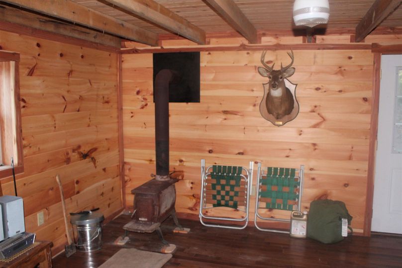 011 the open living area with the wood stove