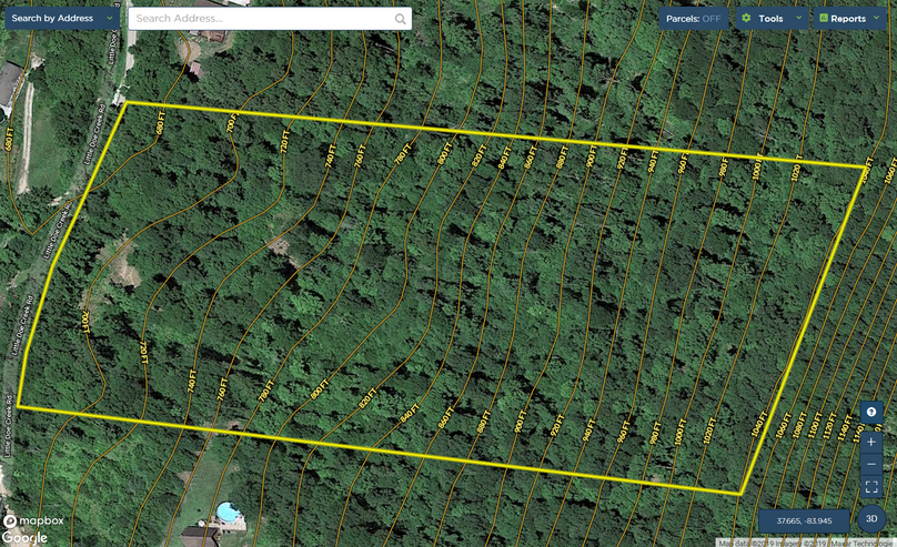 026 estill 10 mapright aerial zoomed in with contour lines