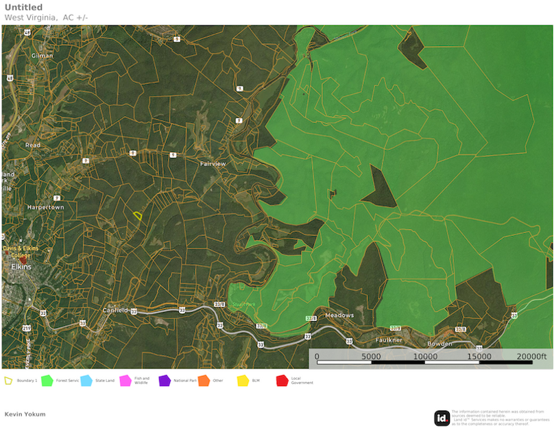 Rand Co WV 5.3 house Isenhart Jr. map 5 public land