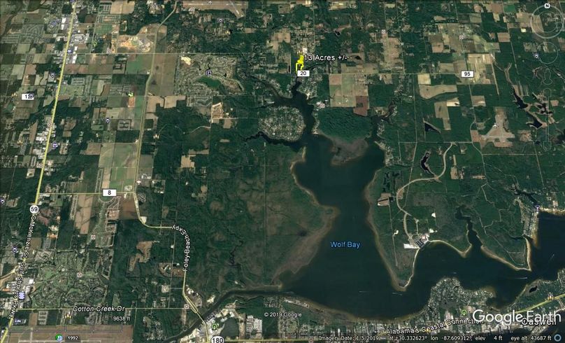 Aerial 7 approx. 13 acres baldwin county, al