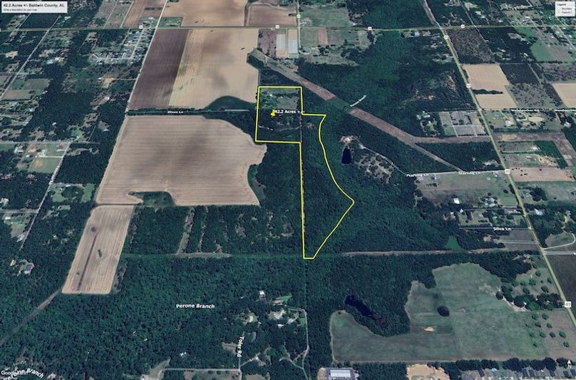 Aerial #2 Approx. 42.2 Acres Baldwin County, AL
