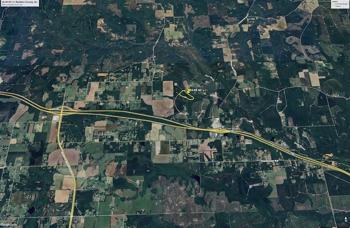 Aerial #5 Approx. 24.49 Acres Baldwin County, AL