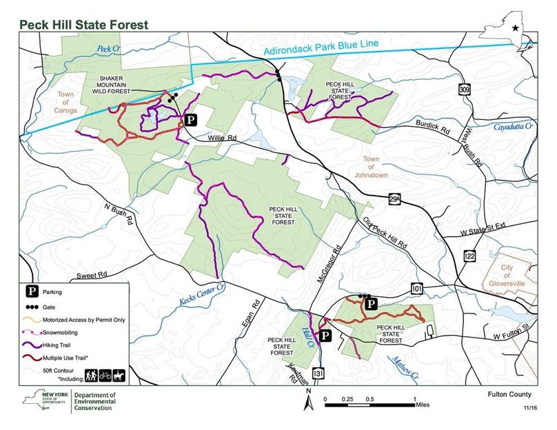 Peck Hill State Forest Map