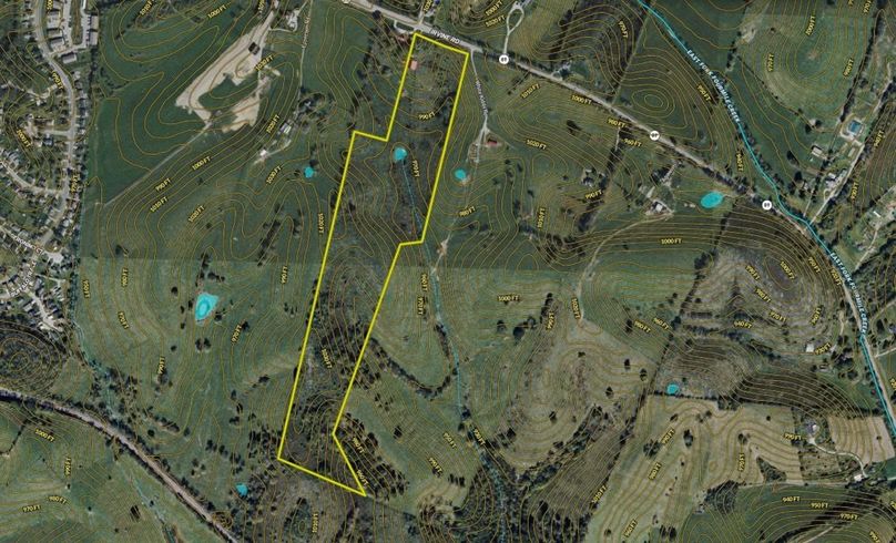 017 Clark 36.94 Land ID map zoomed in with contour lines and water features