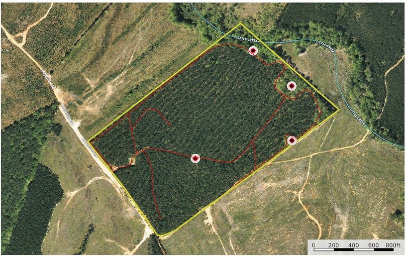 Aerial with Trails and Stands