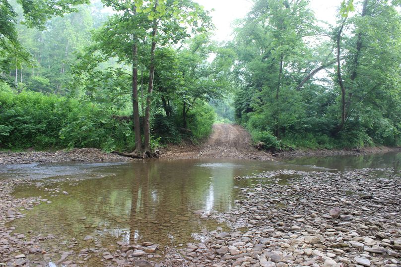 018 entrance to the property at the creek crossing along the east boundary