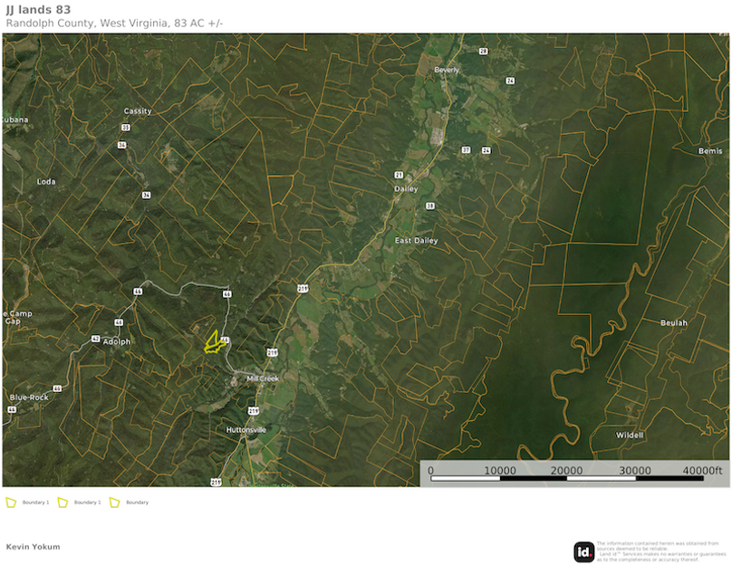 Rand Co WV JJ lands 83 map 4 overview location