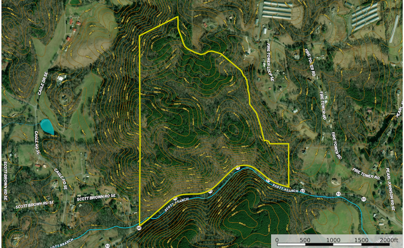 Contour Map - Gordon 125 Ac.