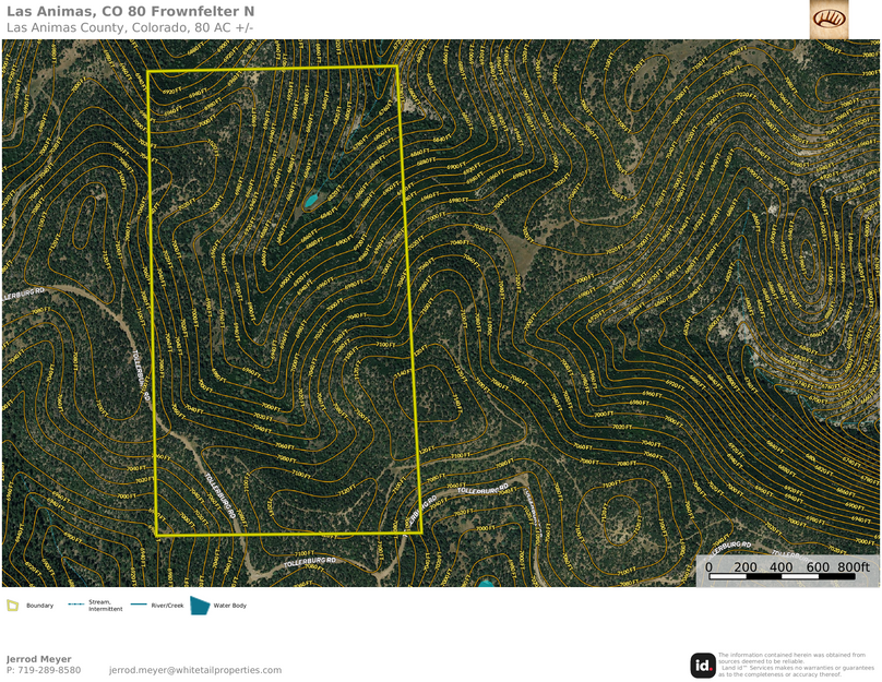 Las Animas, CO 80 Frownfelter Topo