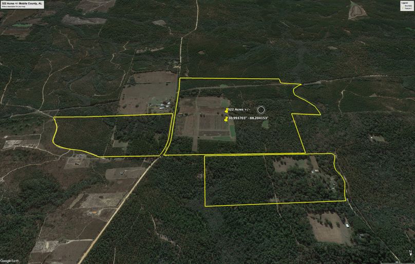 Aerial #4 Approx. 322 Acres Mobile County, AL
