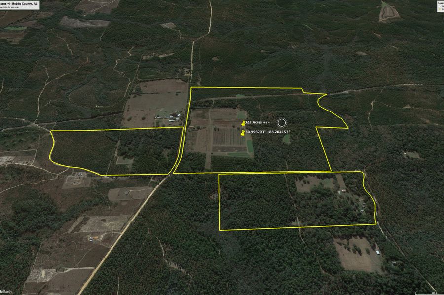 Aerial #4 Approx. 322 Acres Mobile County, AL