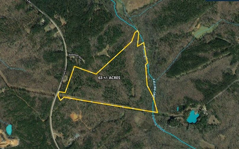 Elbert county 63 acres map