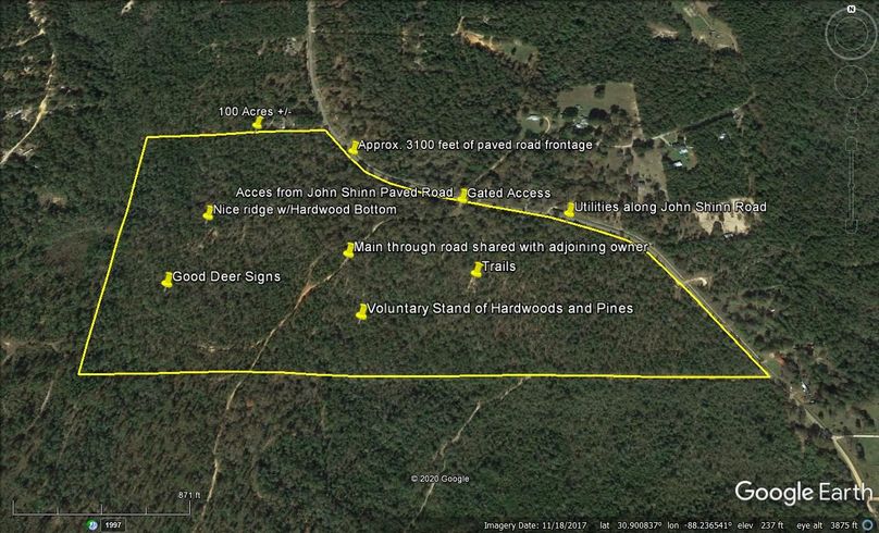 Aerial 6 approx. 100 acres mobile county, al