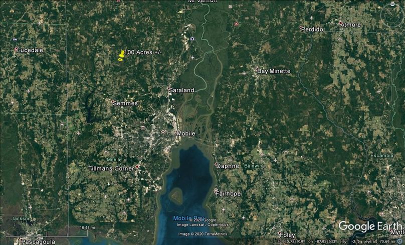 Aerial 8 approx. 100 acres mobile county, al