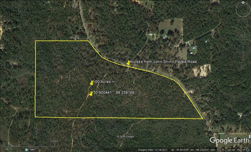 Aerial 1 approx. 100 acres mobile county, al
