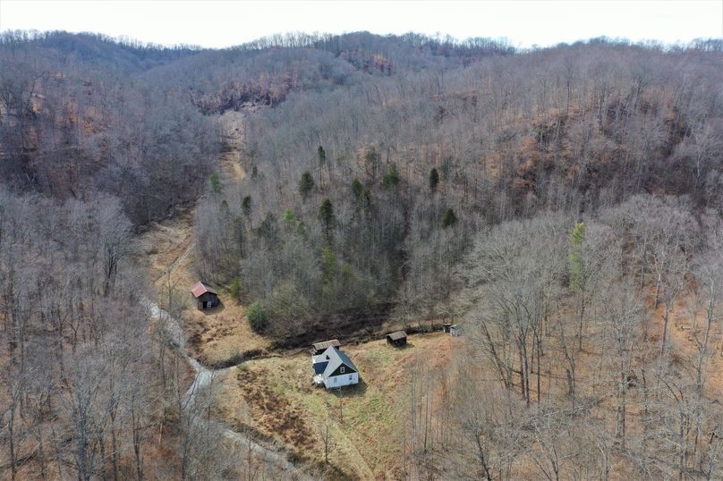 019 aerial drone shot in the upper reaches of the valley near the southeast boundary