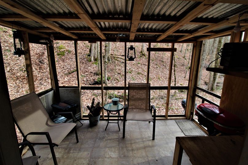 061 front porch of cabin from inside doorway